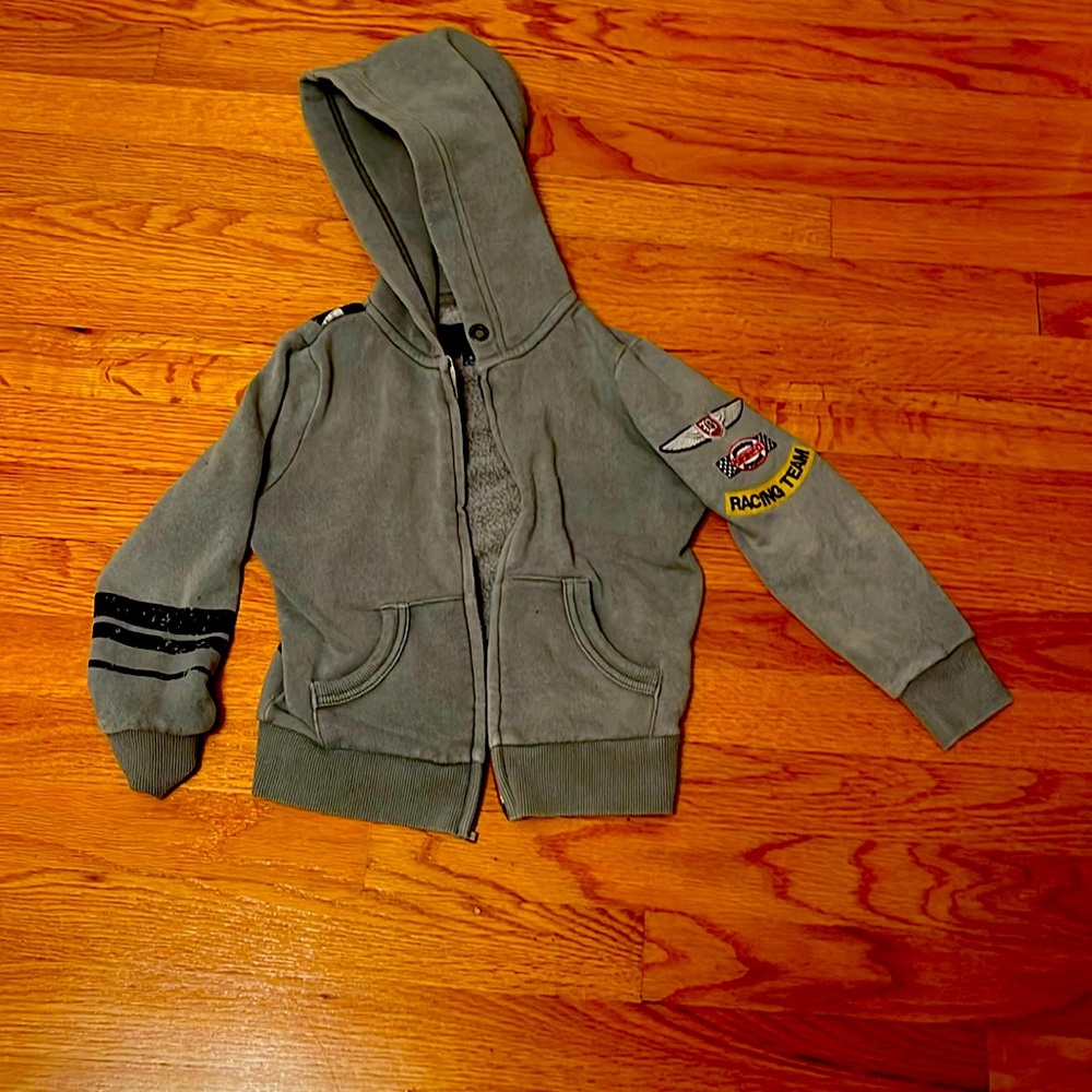 Butter size 4 hooded zip up sweatshirt